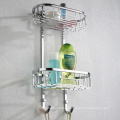 Wall Mounted Stainless Steel Bathroom Corner Shower Towel Rack Shelf